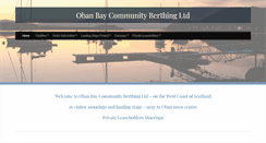 Desktop Screenshot of obanbayberthing.co.uk